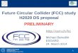 1 H2020 FCC DS proposal Michael Benedikt ESGARD Meeting 24 March 2014 Future Circular Collider (FCC) study H2020 DS proposal PRELIMINARY Michael Benedikt