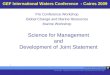 GEF International Waters Conference - Cairns 2009 ) Science for Management and Development of Joint Statement University of Wollongong Australian National