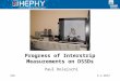 6.2.2012 Paul Dolejschi Progress of Interstrip Measurements on DSSDs SVD