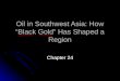 Oil in Southwest Asia: How “Black Gold” Has Shaped a Region Chapter 24