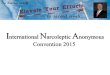 I nternational N arcoleptic A nonymous Convention 2015
