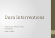 Burn Interventions Elisa Dick & Jessica Fong OCCT 630 May 2, 2013