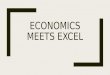 ECONOMICS MEETS EXCEL. Introducing NAIT ■