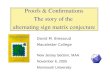 Proofs & Confirmations The story of the alternating sign matrix conjecture David M. Bressoud Macalester College New Jersey Section, MAA November 6, 2005