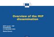 Eurostat Overview of the MIP dissemination ESTP course - MIP Luxembourg 1-3 December 2015 Iliyana Savova