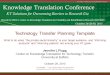 Knowledge Translation Conference KT Solutions for Overcoming Barriers to Research Use Hosted by SEDL’s Center on Knowledge Translation for Disability and
