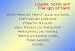 Liquids, Solids and Changes of State