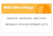 ANNUAL GENERAL MEETING MONDAY 9TH NOVEMBER 2015. WELCOME & INTRODUCTION