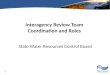 1 Interagency Review Team Coordination and Roles State Water Resources Control Board