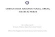 CENSUS DATA ANALYSIS TOOLS, AREAS, ISSUES & NEEDS Neena Sharma, IAS Director of Census Operations, Uttar Pradesh Office of the Registrar General & Census