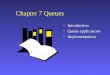 Chapter 7 Queues Introduction Queue applications Implementations