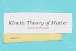 Lesson 1 Kinetic Theory of Matter Liceo Da Procida