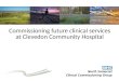 Commissioning future clinical services at Clevedon Community Hospital