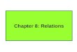 Chapter 8: Relations. 8.1 Relations and Their Properties Binary relations: Let A and B be any two sets. A binary relation R from A to B, written R : A