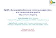 IMGT, the global reference in immunogenetics and immunoinformatics  Sofia Kossida IMGT Director Professor, Montpellier Universtity,
