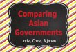 Comparing Asian Governments