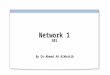 Network 1 S01 By Dr-Ahmad AA Alkhatib. Networks Basics Network : connecting two nodes or more to each other. Computer network: ‘ A combination of computer