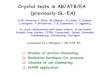 Crystal tests in AB/ATB/EA (previously SL-EA) H.W.Atherton,C.Biino, M.Clément, N.Doble, K.Elsener, L.Gatignon, P.Grafstrom, J.B.Jeanneret, U.Uggerhoj,