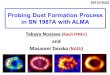 Probing Dust Formation Process in SN 1987A with ALMA Takaya Nozawa (Kavli IPMU) and Masaomi Tanaka (NAOJ) 2013/10/22