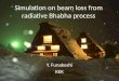 Simulation on beam loss from radiative Bhabha process Y. Funakoshi KEK