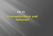 Unemployment and Inflation Ch. 13.  UNEMPLOYMENT  INFLATION  A closer look