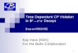 1 Koji Hara (KEK) For the Belle Collaboration Time Dependent CP Violation in B 0 →  +  - Decays [hep-ex/0502035]