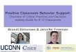 Positive Classroom Behavior Support : Overview of Critical Practices and Decision- making Guide for K-12 Classrooms Brandi Simonsen & Jennifer Freeman