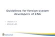 Guidelines for foreign system developers of ENS Version 1.4 2016-01-26