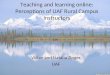 Teaching and learning online: Perceptions of UAF Rural Campus Instructors Victor and Natalia Zinger UAF