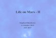 Life on Mars - II Stephen Eikenberry 11 October 2012 AST 2037 1