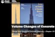 Volume Changes of Concrete Design and Control of Concrete Mixtures – Chapter 10