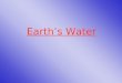 Earth’s Water. Aim: What happens to water once it hits the ground? I. Water Cycle A.Three phases: 1.Evapotranspiration 2.Condensation 3.precipitation