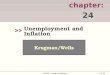 1 of 35 chapter: 24 >> Krugman/Wells ©2009  Worth Publishers Unemployment and Inflation
