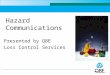 Hazard Communications Presented by QBE Loss Control Services