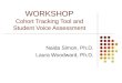 WORKSHOP Cohort Tracking Tool and Student Voice Assessment Naida Simon, Ph.D. Laura Woodward, Ph.D