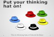 The six thinking hats of Edward de Bono. Edward de Bono Thinking is the ultimate human resource. Yet we can never be satisfied with our most important