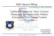 30th Space Wing Team Vandenberg - HAWKS 1 California Airborne Toxic Control Measures for Particulate Matter Emissions from Diesel-Fueled Engines John Gilliland