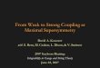 From Weak to Strong Coupling at Maximal Supersymmetry David A. Kosower with Z. Bern, M. Czakon, L. Dixon,  V. Smirnov 2007 Itzykson Meeting: Integrability