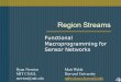 Region Streams Functional Macroprogramming for Sensor Networks Ryan Newton MIT CSAIL Matt Welsh Harvard University