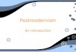 Postmodernism An Introduction. Preliminary Thesis on Dictionary of the Khazars Like the Odyssey, Dictionary of the Khazars, in its attempt to explore