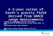 Vermelding onderdeel organisatie A 3-year series of Earths gravity field derived from GRACE range measurements Xianglin Liu, Pavel Ditmar, Qile Zhao,