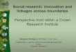Social research: Innovation and linkages across boundaries Perspective from within a Crown Research Institute Margaret Kilvington, Will Allen, Chrys Horn