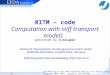 IMP3 1 RITM  code Computation with stiff transport models presented by D.Kalupin 12th Meeting of the ITPA Transport Physics (TP) Topical Group 7-10 May