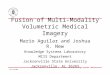 Knowledge Systems Lab JN 8/10/2002 Fusion of Multi-Modality Volumetric Medical Imagery Mario Aguilar and Joshua R. New Knowledge Systems Laboratory MCIS