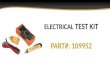 PART#: 109952 ELECTRICAL TEST KIT. PART#: 504253 Klein Tools 600 Amp AC Clamp Meter