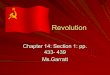 Russian Revolution Chapter 14: Section 1: pp. 433- 439 Ms.Garratt