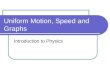 Uniform Motion, Speed and Graphs Introduction to Physics