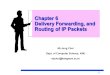 1 Chapter 6 Delivery Forwarding, and Routing of IP Packets Chapter 6 Delivery Forwarding, and Routing of IP Packets Mi-Jung Choi Dept. of Computer Science,
