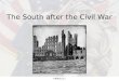 Alexandria Middle School Civil War  8 th Grade American History The South after the Civil War USII.3a, b, c