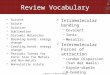 Review Vocabulary Solvent Solute Solution Sublimation Diatomic Molecules Breaking bonds: energy change…